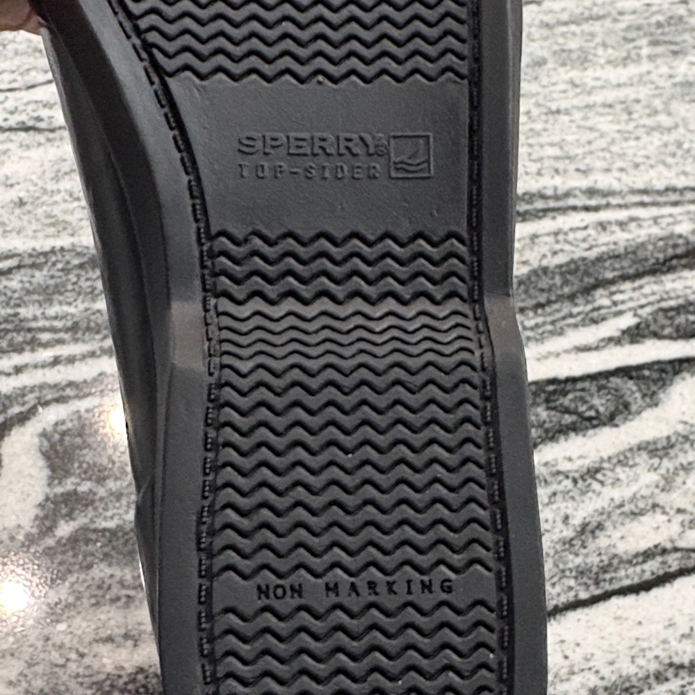 Sperry Women’s Black Glossy Rain Boots Waterproof Size 7 Ankle Boots - Picture 6 of 6